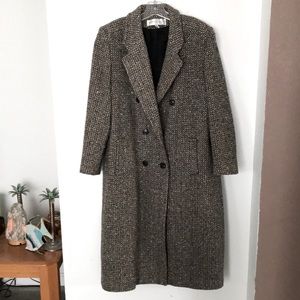 🖤WOOL TRENCHCOAT BY BERT NEWMAN SIZE 14 HEAVY NWOT EXCELLENT CONDITION!